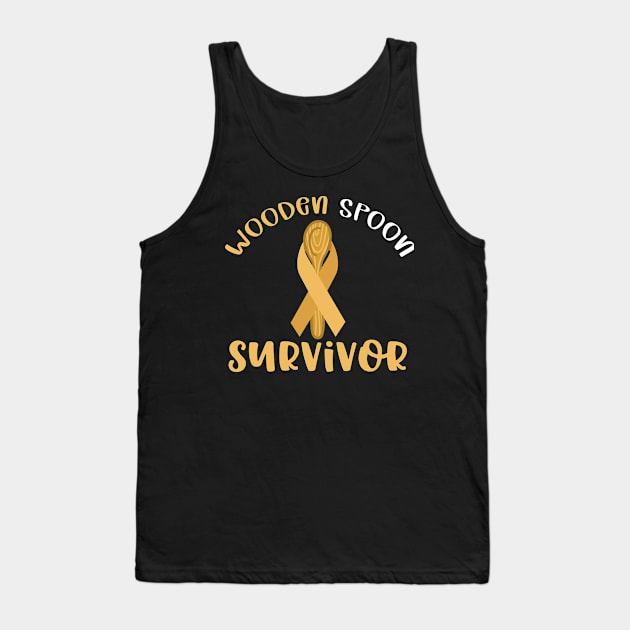 Wooden Spoon Survivor ribbon Tank Top by TomCage